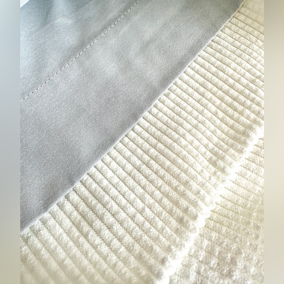 UGG Cori 95” x 42” corduroy curtain panel (set of 2) in Snow Grommet, Blackout - Picture 4 of 8